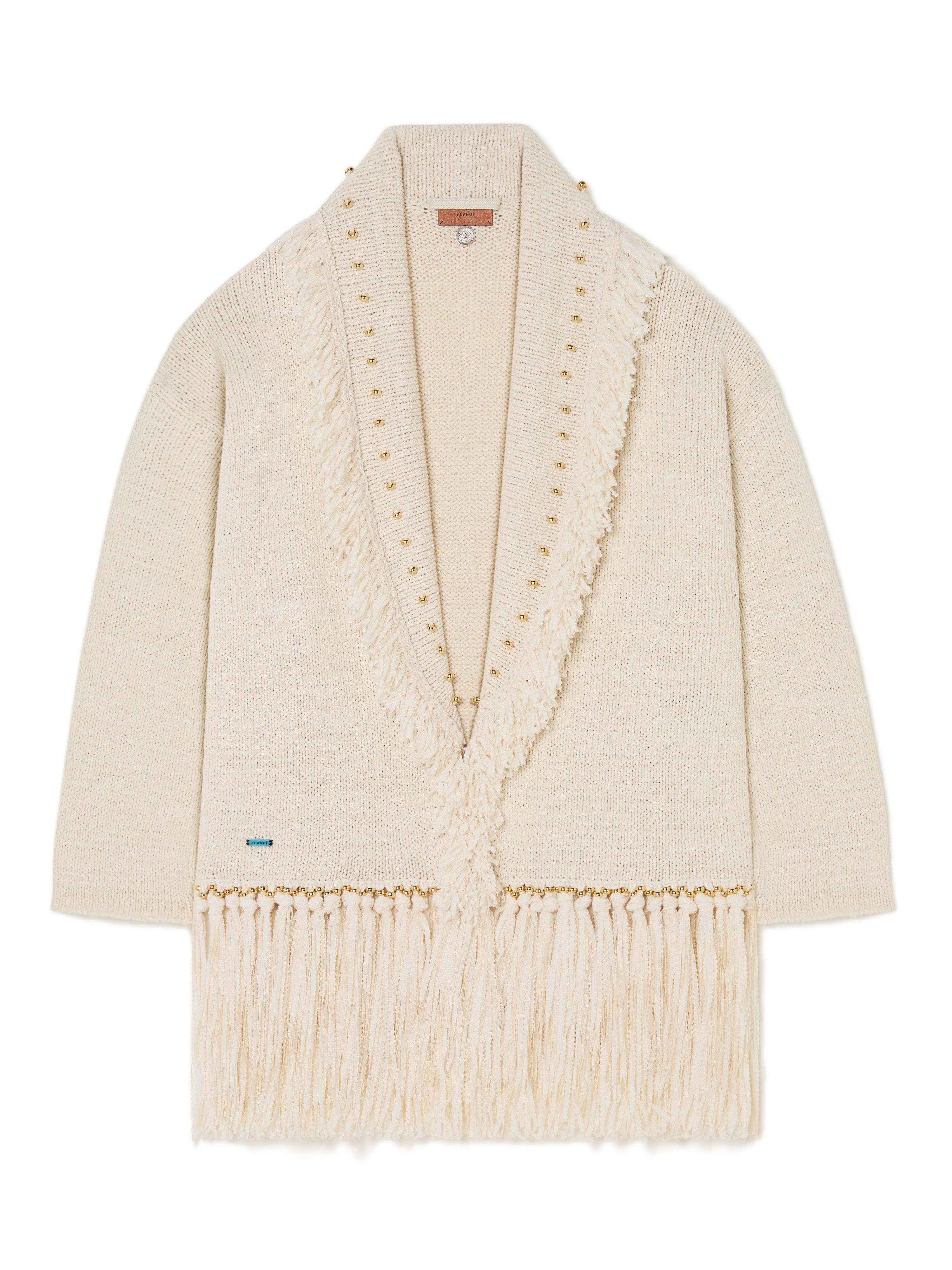 Alanui Cape Jasmine Cardigan Chalk LWHB064R25KNI00H