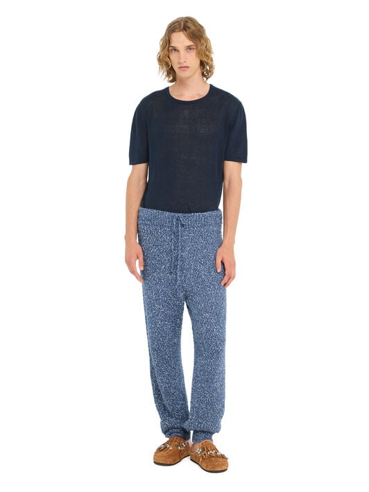 Alanui Written By The Ocean Pants Denim Blue LMHG012R26KNI001 Alanui Written By The Ocean Pants Denim Blue LMHG012R26KNI001