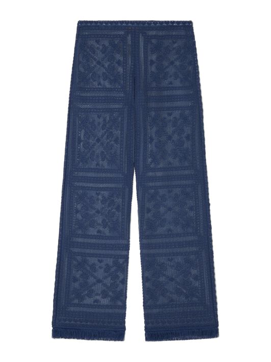 Alanui Kiss By The Book Pants Indigo LWHG015R25KNI002