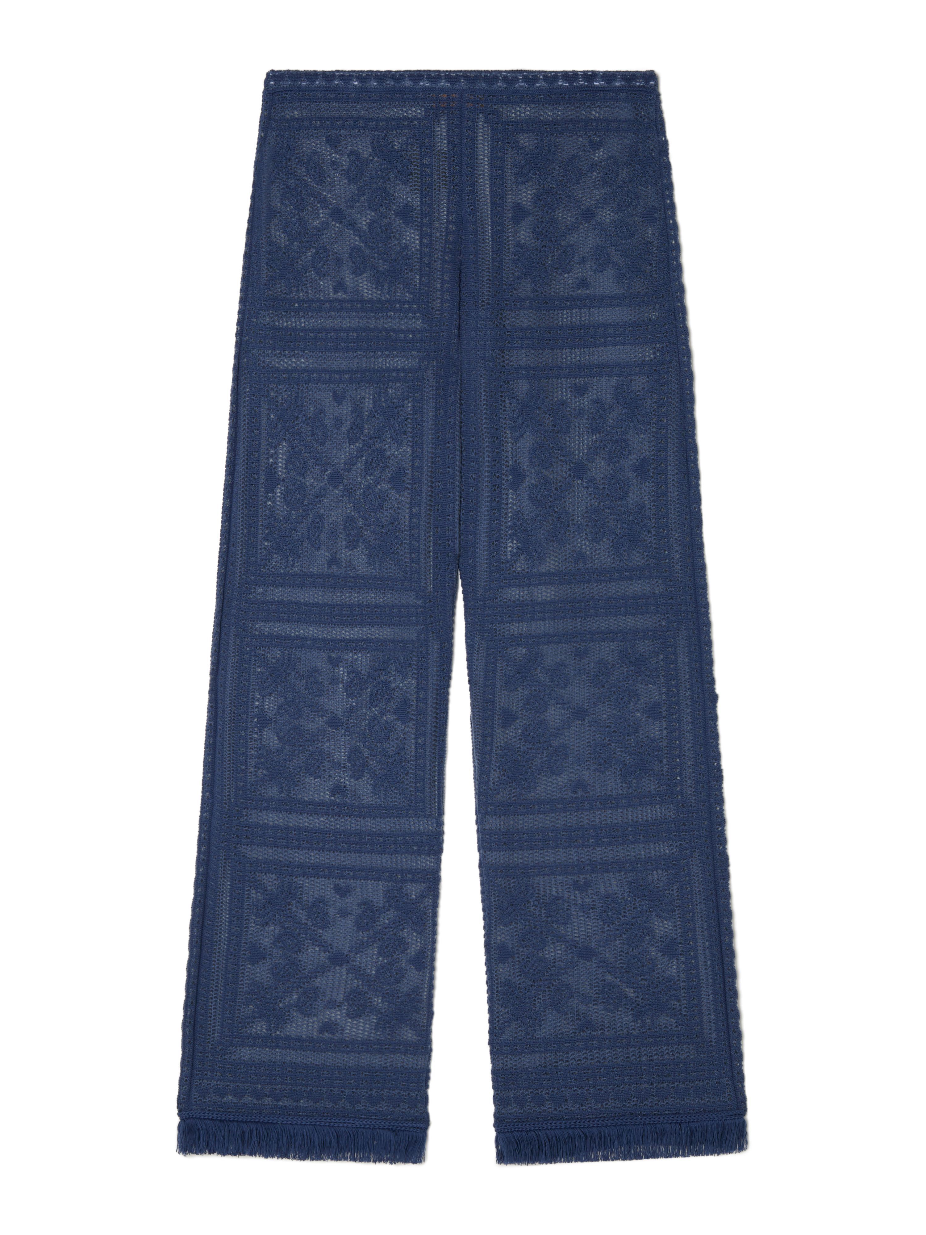 Alanui Kiss By The Book Pants Indigo LWHG015R25KNI002