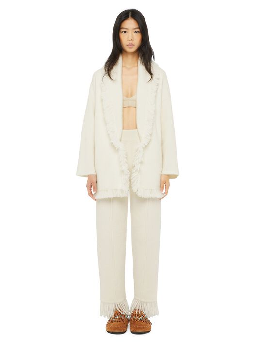 Alanui Alanui Finest Cardigan White LWHB064E24KNI00G
