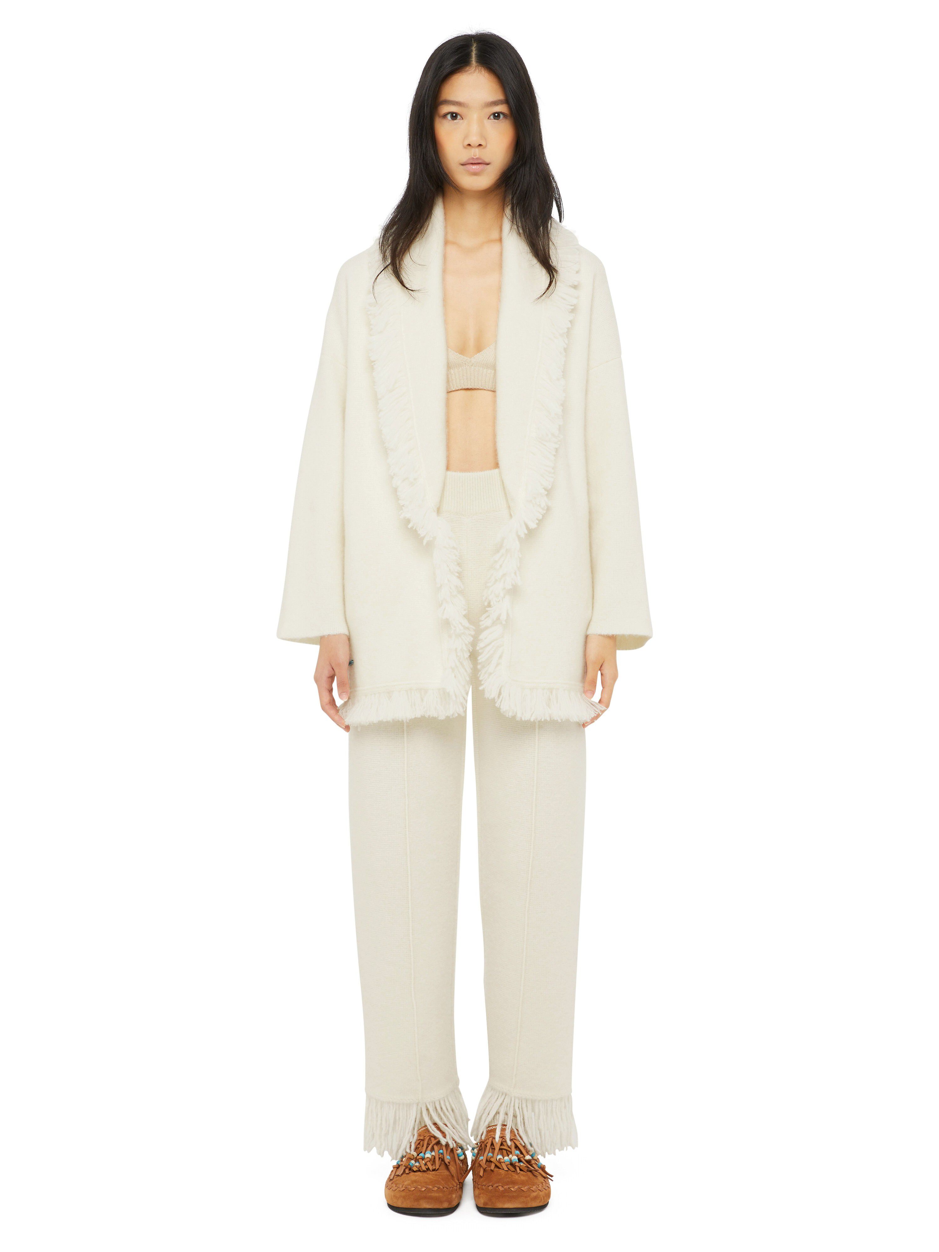 Alanui Alanui Finest Cardigan White LWHB064E24KNI00G