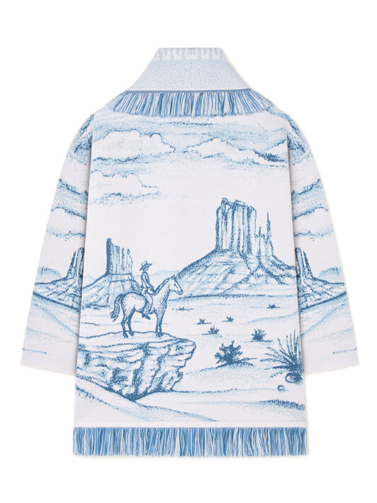 Alanui Silent Rider Cardigan Chalk-Bluebell LWHB064E25KNI00F