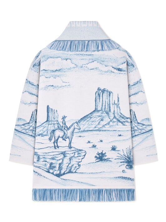 Alanui Silent Rider Cardigan Chalk-Bluebell LWHB064E25KNI00F Alanui Silent Rider Cardigan Chalk-Bluebell LWHB064E25KNI00F