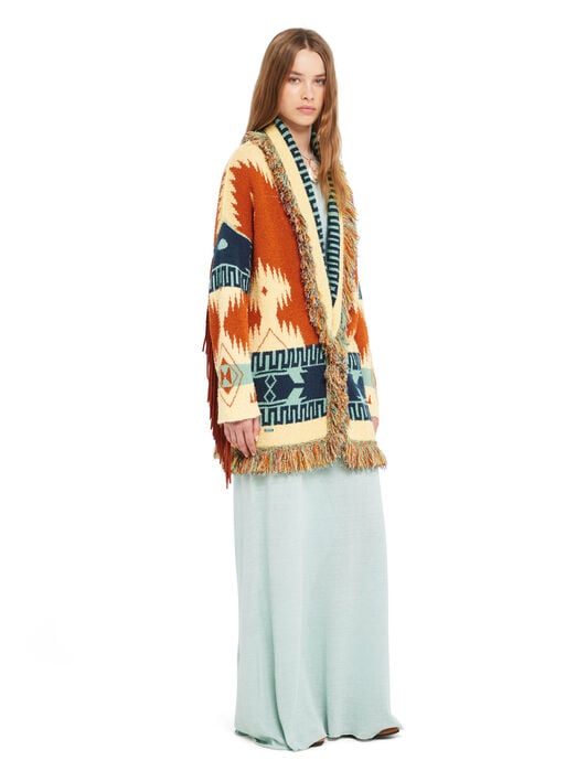 Alanui Golden Dusk Cardigan Sunrise-Sunlight LWHB064R26KNI005
