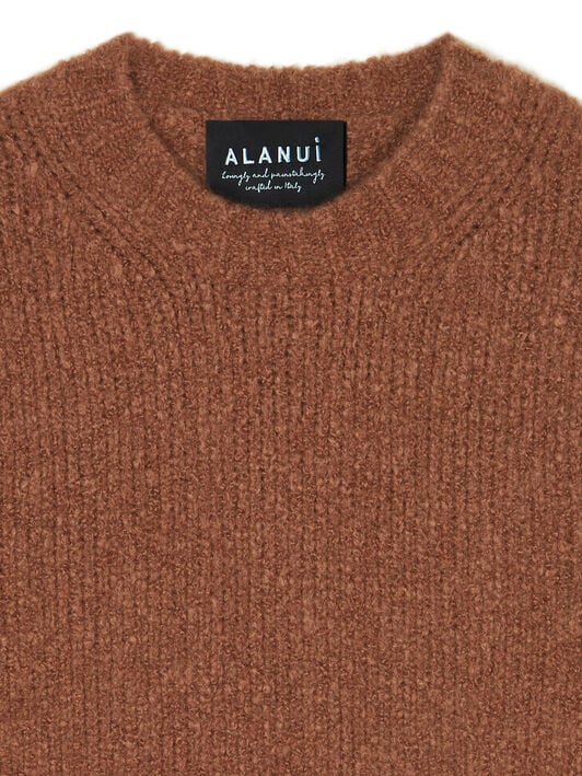 Alanui Alanui Finest Sweater Luli Brown LMHE033E25KNI004 Alanui Alanui Finest Sweater Luli Brown LMHE033E25KNI004