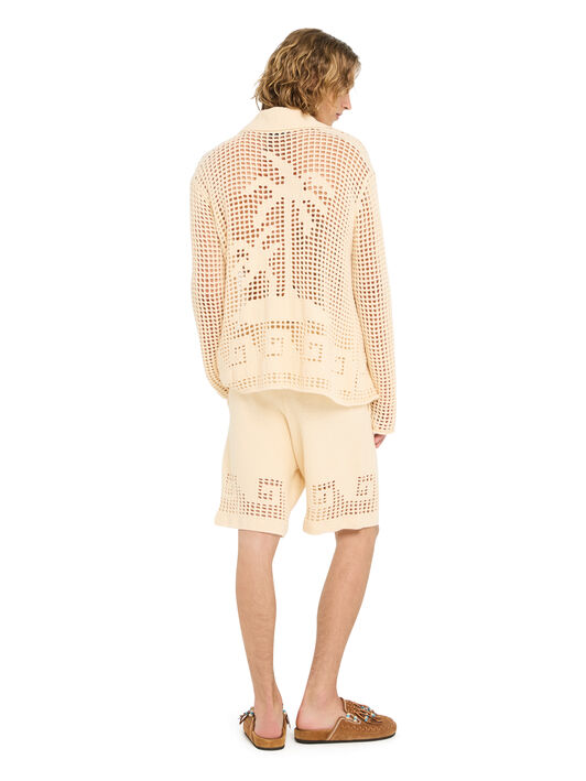 Alanui Where The Wave Begins Shirt Sand LMHY002R26KNI002