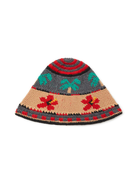 Alanui Hibiscus Bloom Hat Ardesia-Multicolor LWLA023E25KNI002
