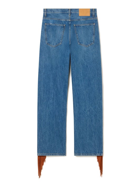 Alanui Golden Dusk Denim Pants Medium Wash Denim LWYA019R26DEN001 Alanui Golden Dusk Denim Pants Medium Wash Denim LWYA019R26DEN001