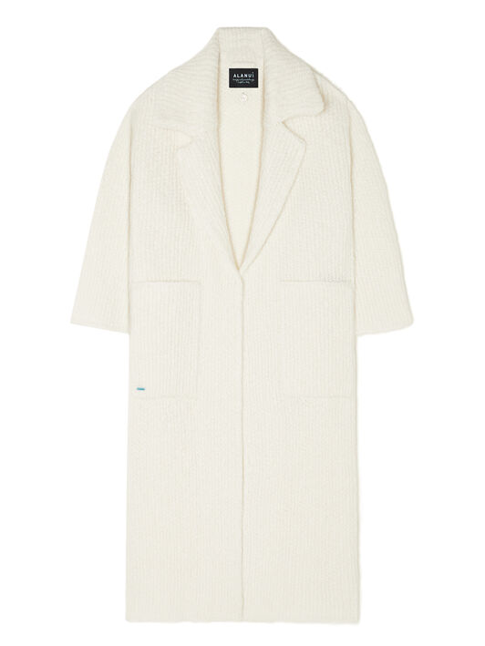 Alanui Alanui Finest Coat White LWHQ013E25KNI001 Alanui Alanui Finest Coat White LWHQ013E25KNI001