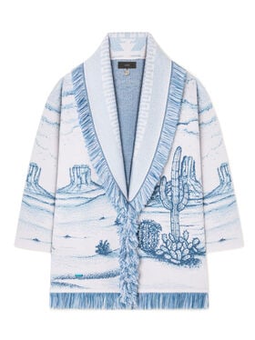 Alanui Silent Rider Cardigan Chalk-Bluebell LWHB064E25KNI00F