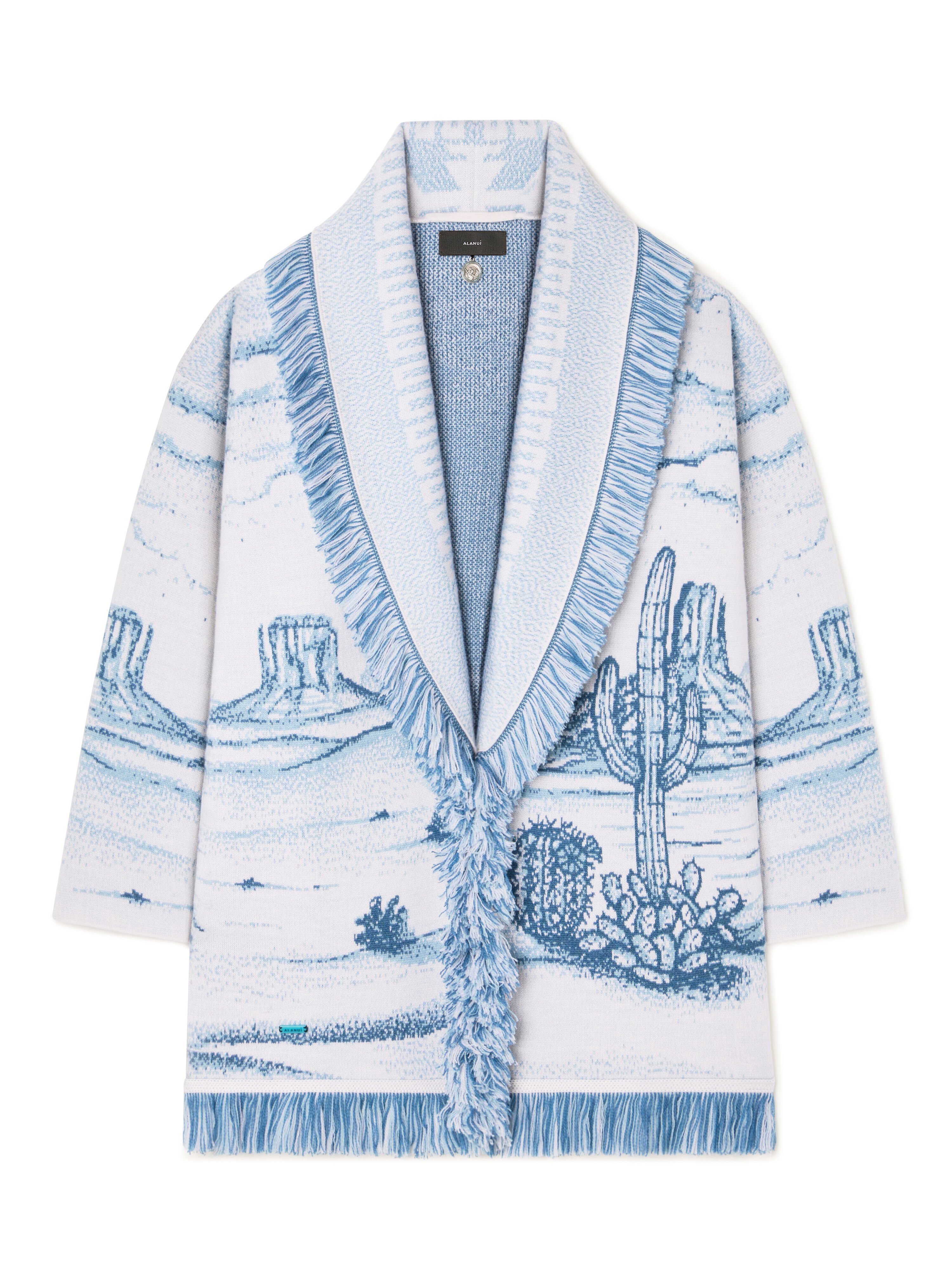 Alanui Silent Rider Cardigan Chalk-Bluebell LWHB064E25KNI00F