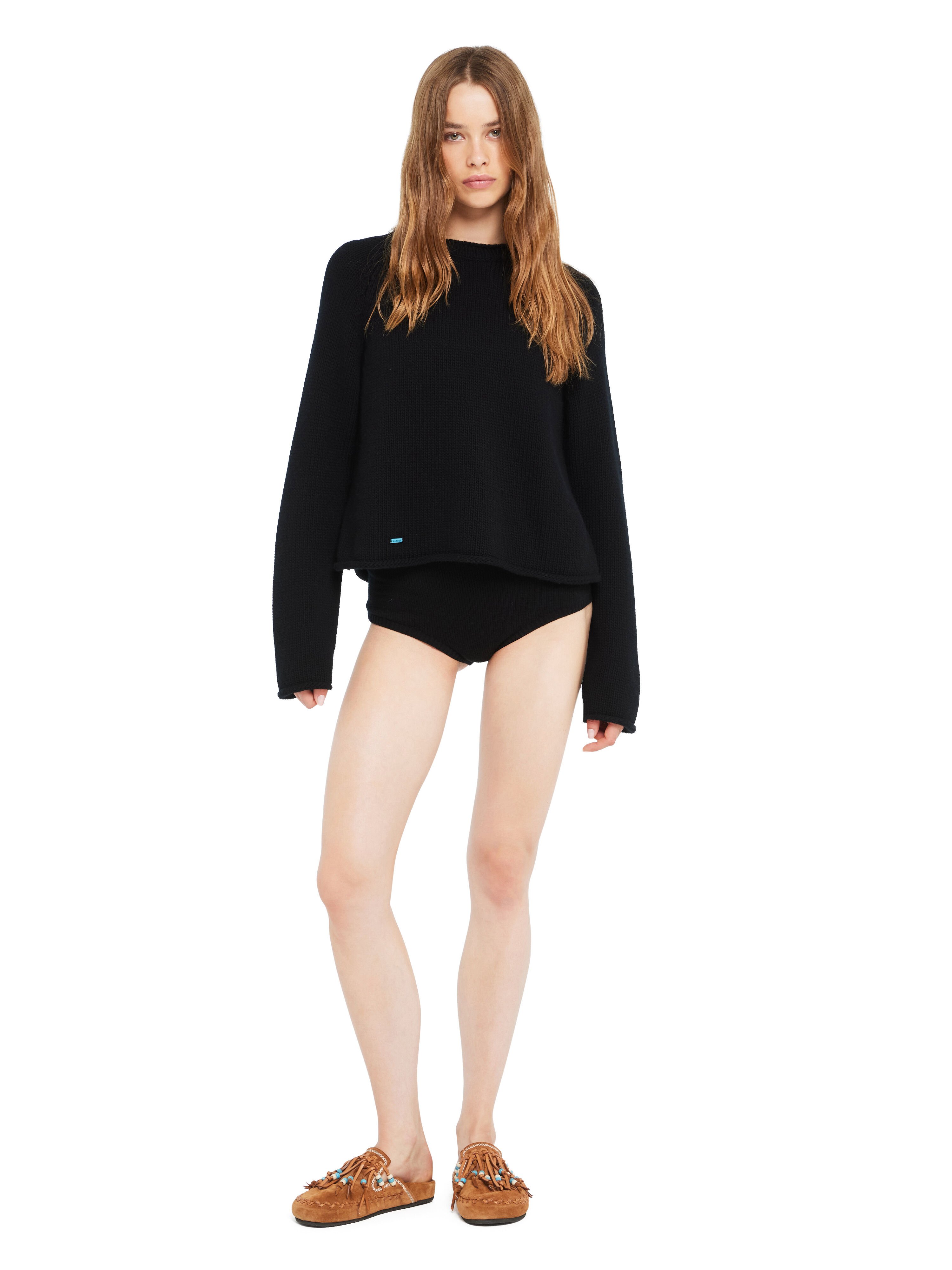 Alanui Alanui Finest Sweater Black LWHE076R26KNI001 Alanui Alanui Finest Sweater Black LWHE076R26KNI001