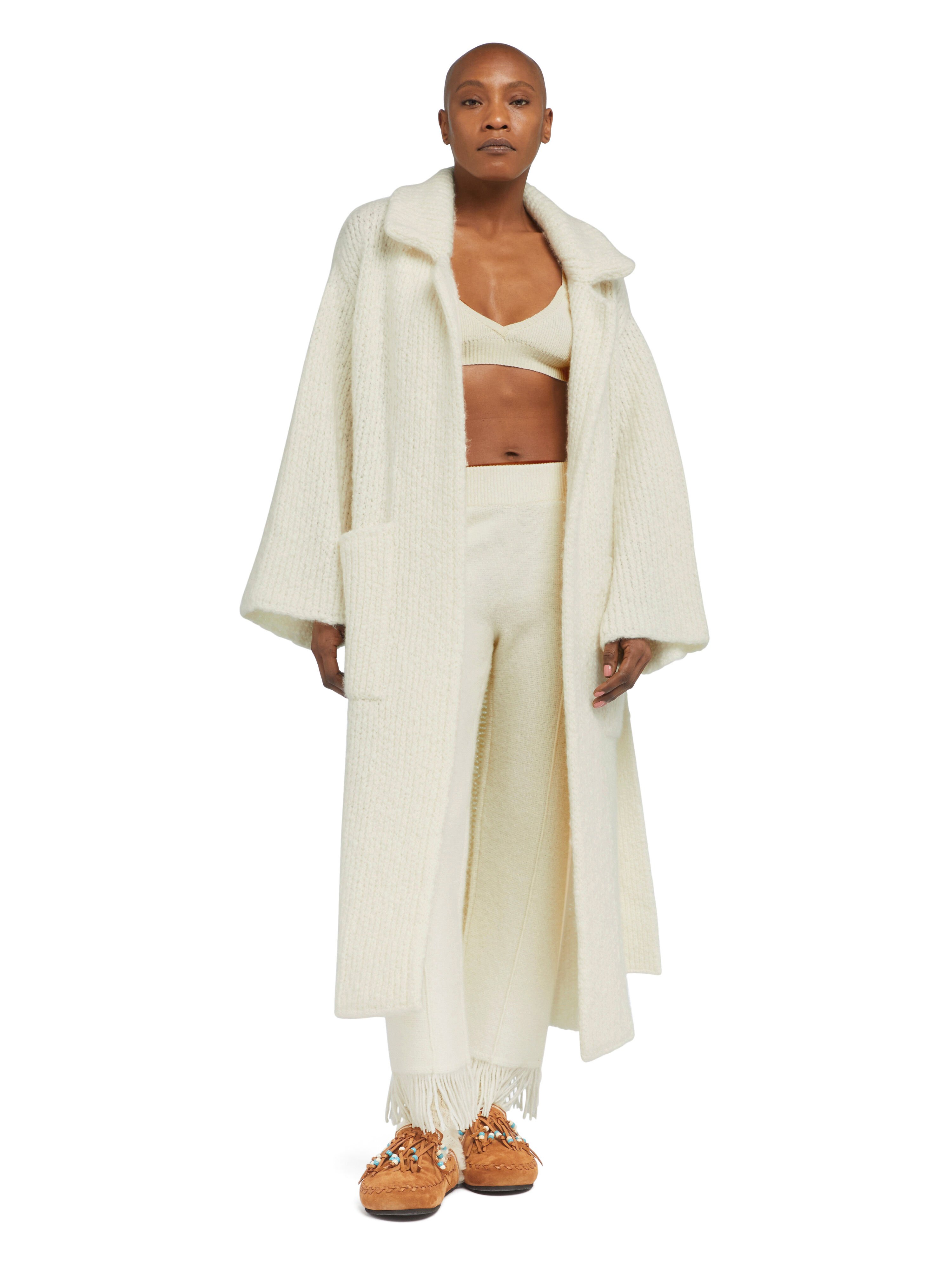 Alanui Alanui Finest Coat White Alanui Alanui Finest Coat White