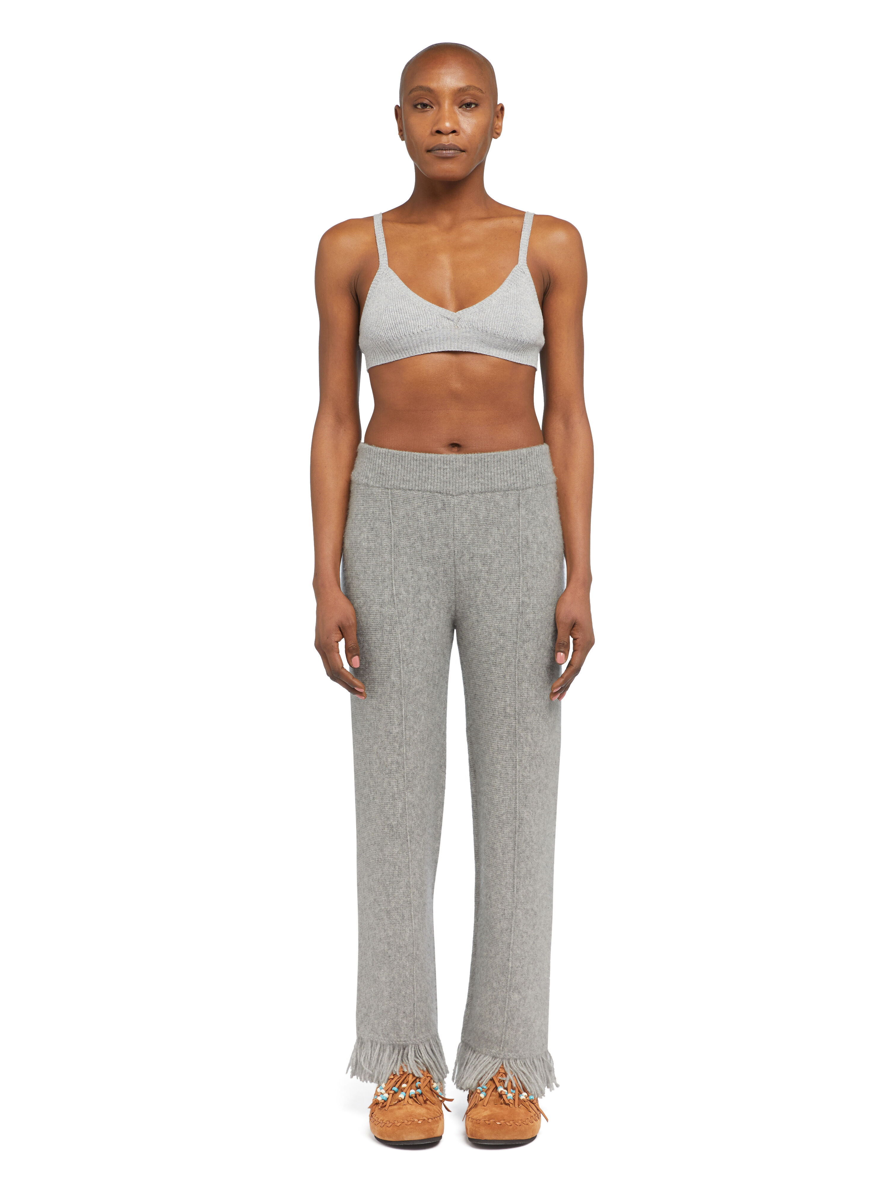 Alanui Alanui Finest Pants Coco Grey LWHG001E25KNI001