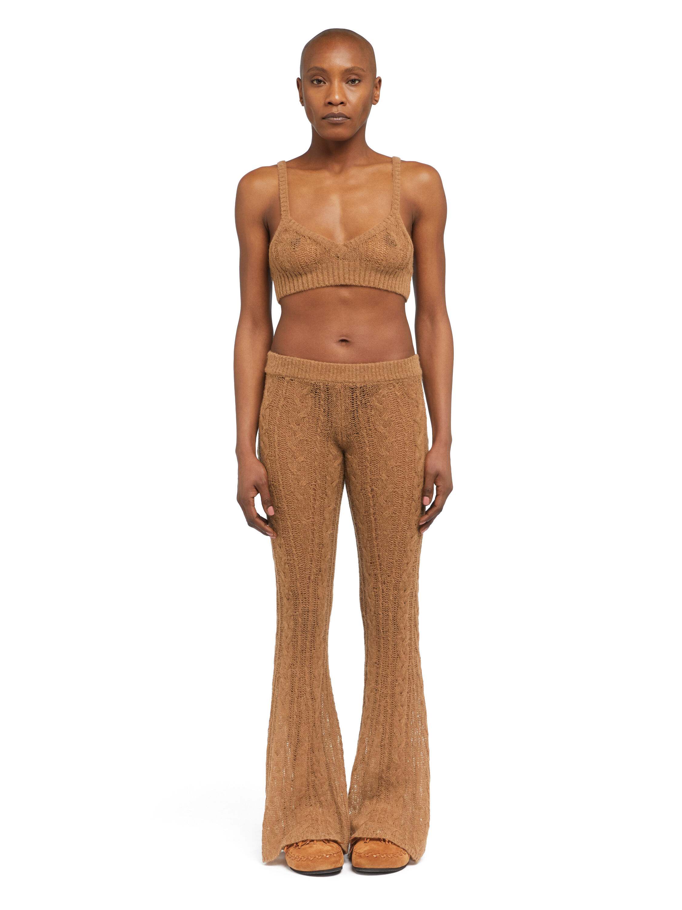 Alanui Desert Drift Pants Camel LWHG017E25KNI001