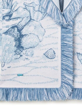 Alanui Deep In The Ocean Cardigan Chalk-Light Blue
