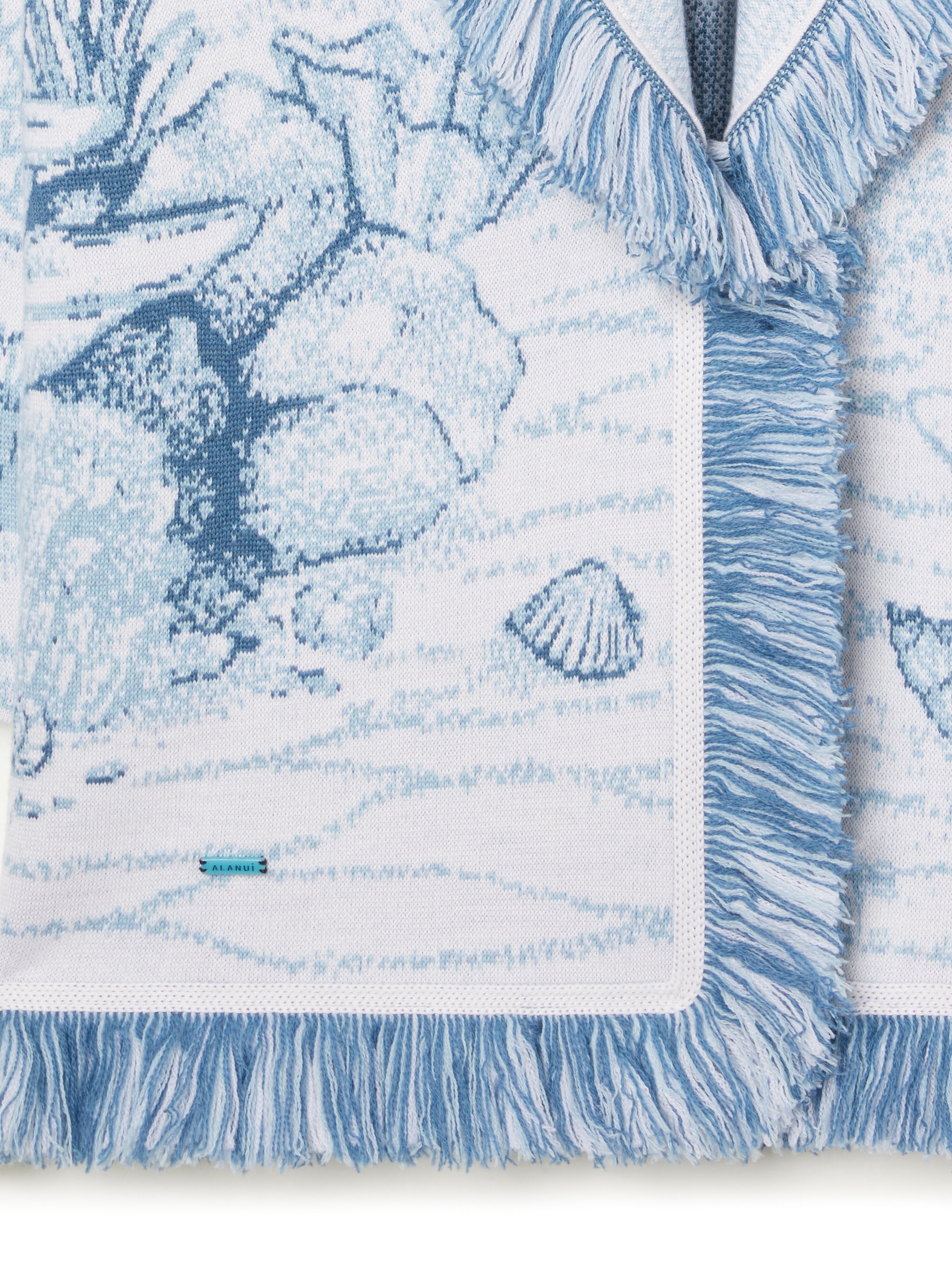 Alanui Deep In The Ocean Cardigan Chalk-Light Blue LWHB064R26KNI018