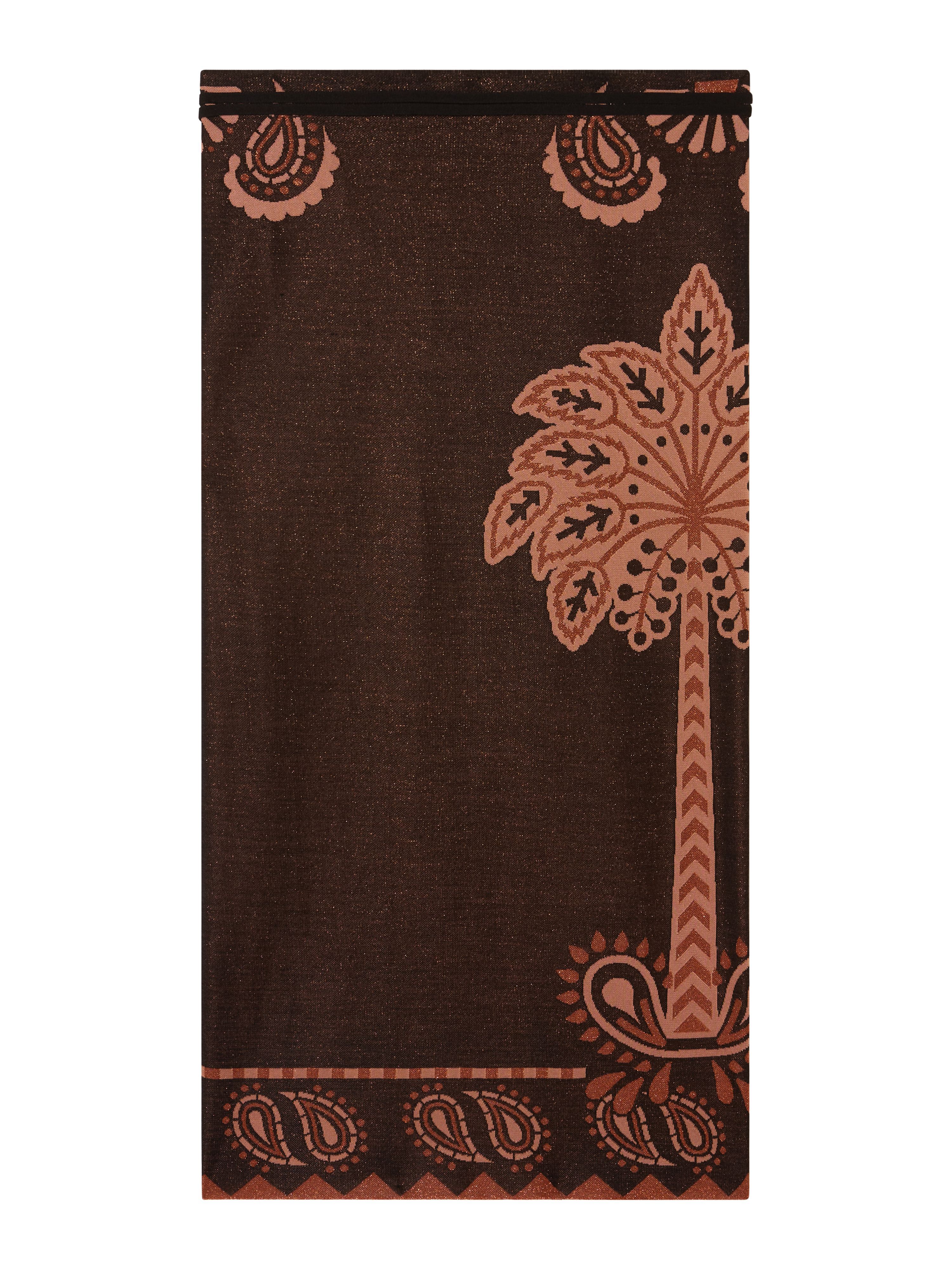 Alanui Wild Wonder Foulard Skirt Black-Terracotta LWHL02AR25KNI001