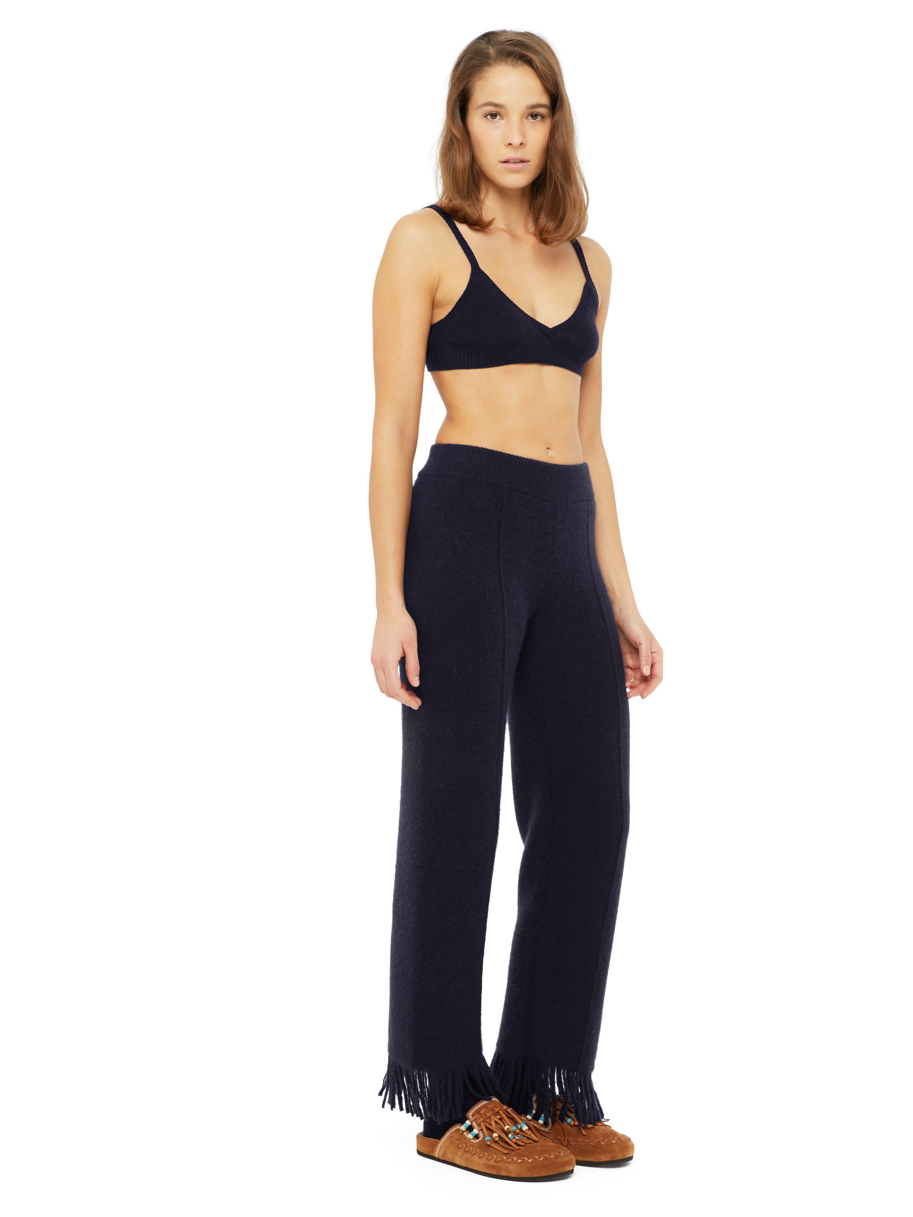 Alanui Alanui Finest Pants Midnight Blue LWHG001E24KNI002