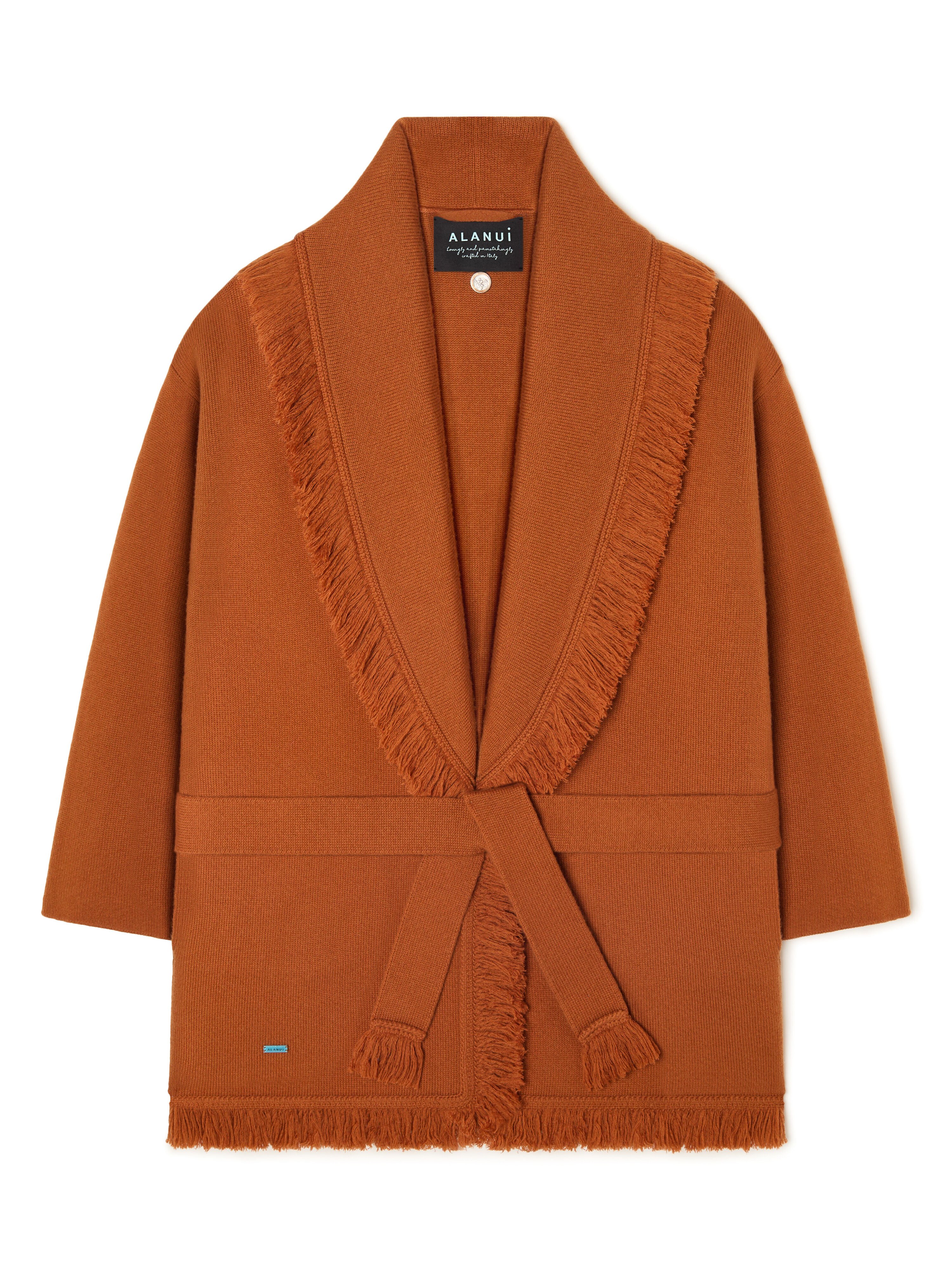 Alanui Alanui Finest Cardigan Red Earth LWHB064R26KNI008