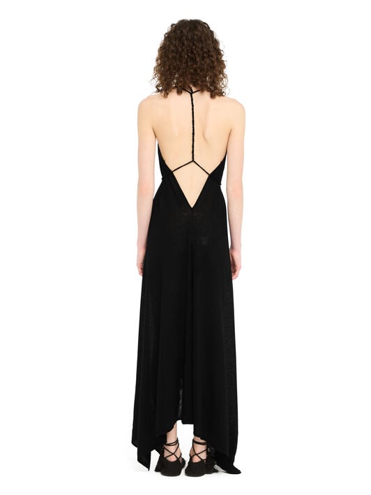 Alanui Mermaid Inside Dress Black LWHI048R26KNI001