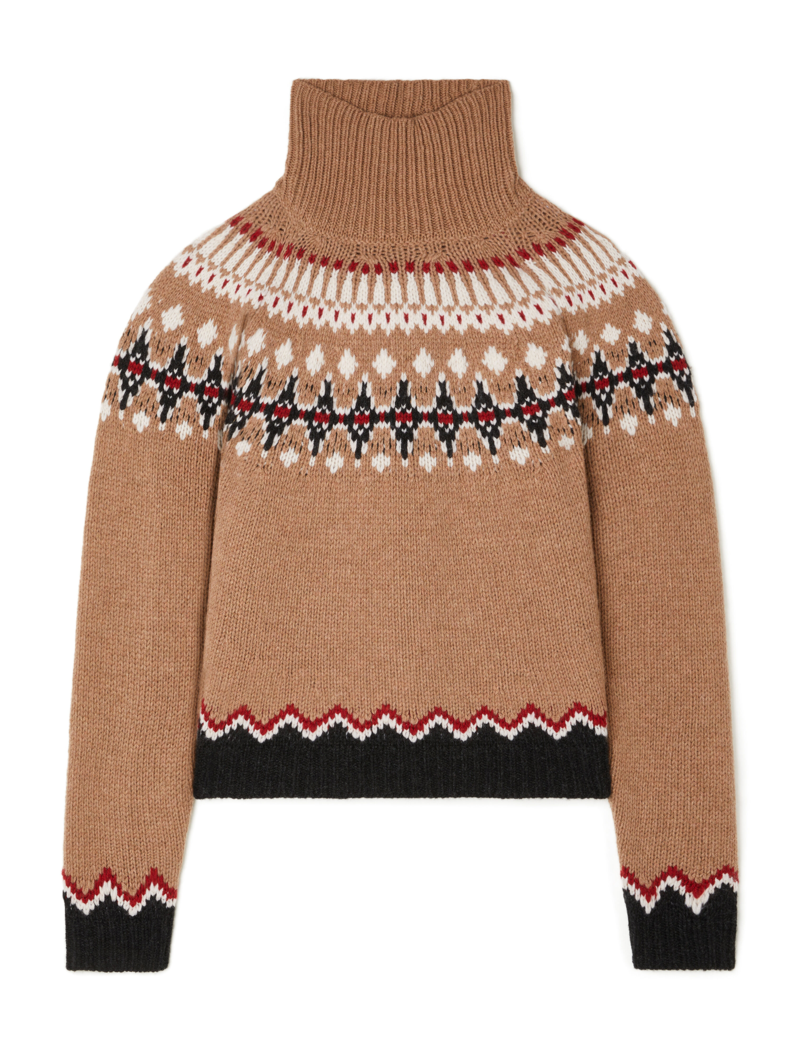 Alanui Sweet Winter Turtleneck Camel-Multicolor LWHF001E25KNI001