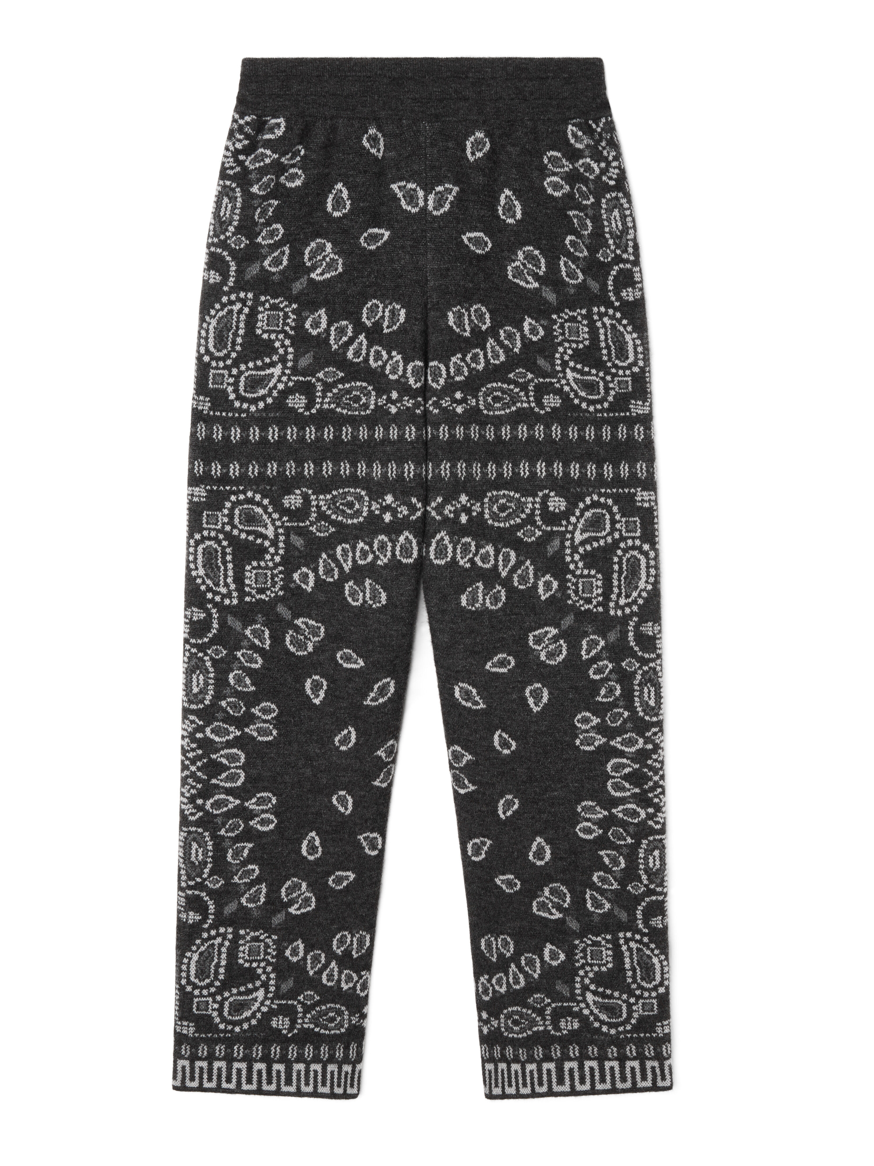 Alanui Bandana Jacquard Pants Charcoal-Multicolor LMHG016E25KNI001