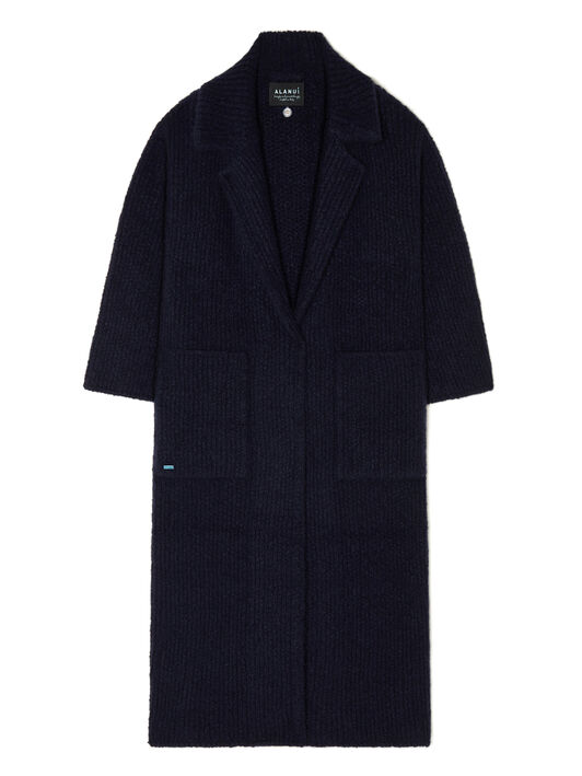 Alanui Alanui Finest Coat Midnight Blue LWHQ013E25KNI001
