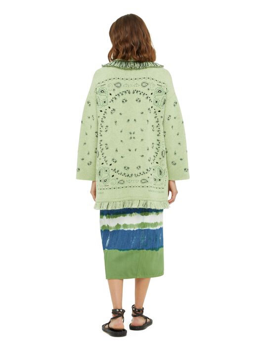 Alanui Bandana Jacquard Cardigan Surf-Multicolor LWHB064R24KNI002
