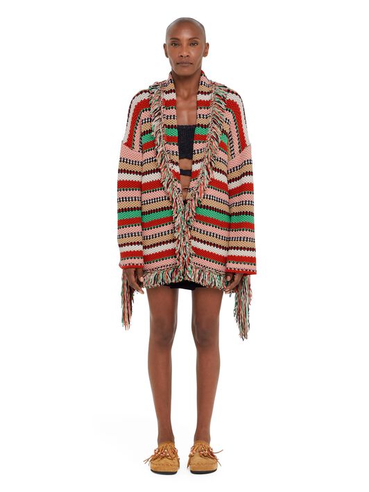 Alanui Sunny Stripes Cardigan Furnace-Multicolor LWHB064R25KNI00D