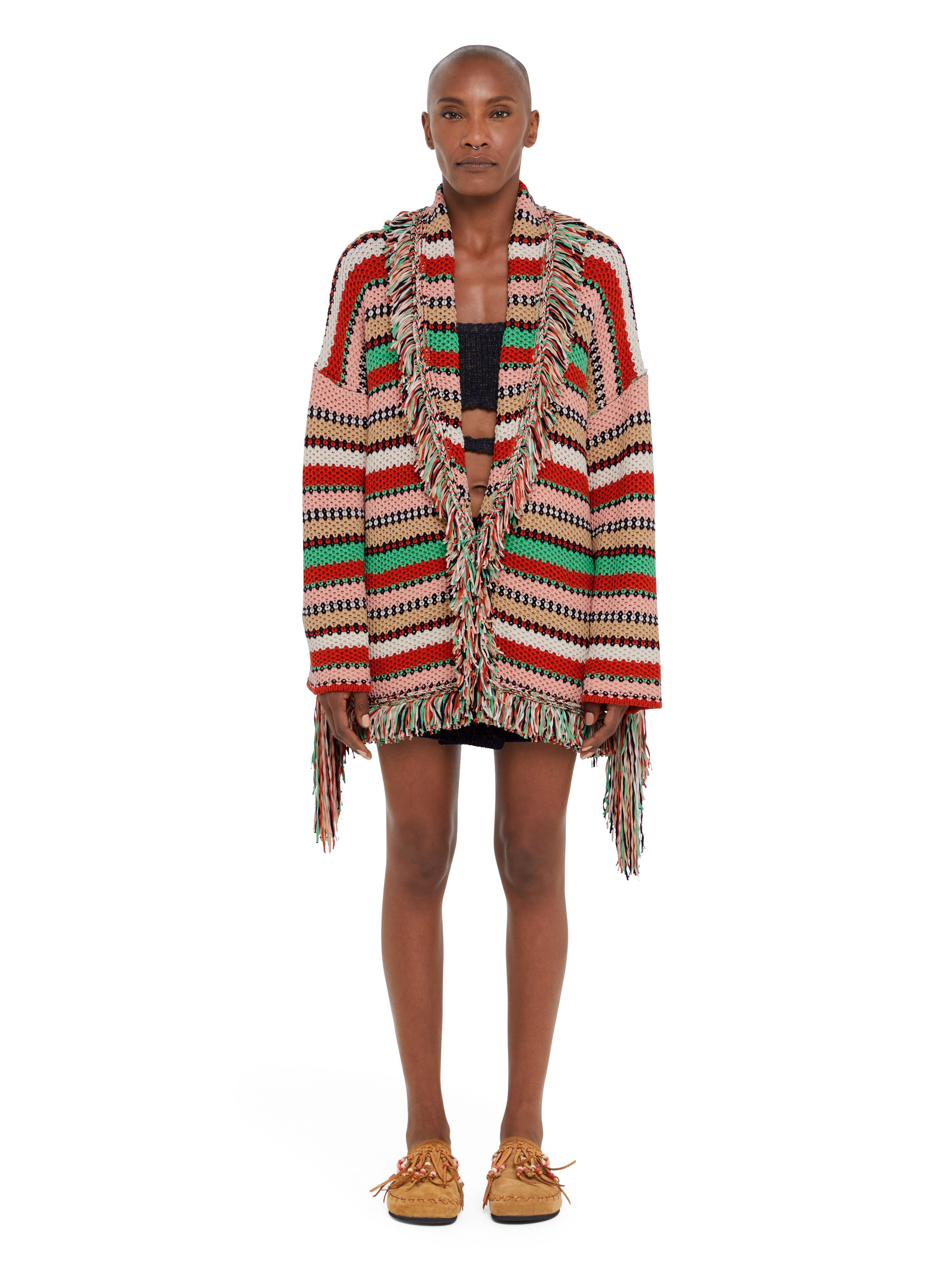 Alanui Sunny Stripes Cardigan Furnace-Multicolor LWHB064R25KNI00D