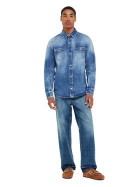 Alanui Medium Wash Denim Pants Coffee-Linseed LMHB039R25KNI002