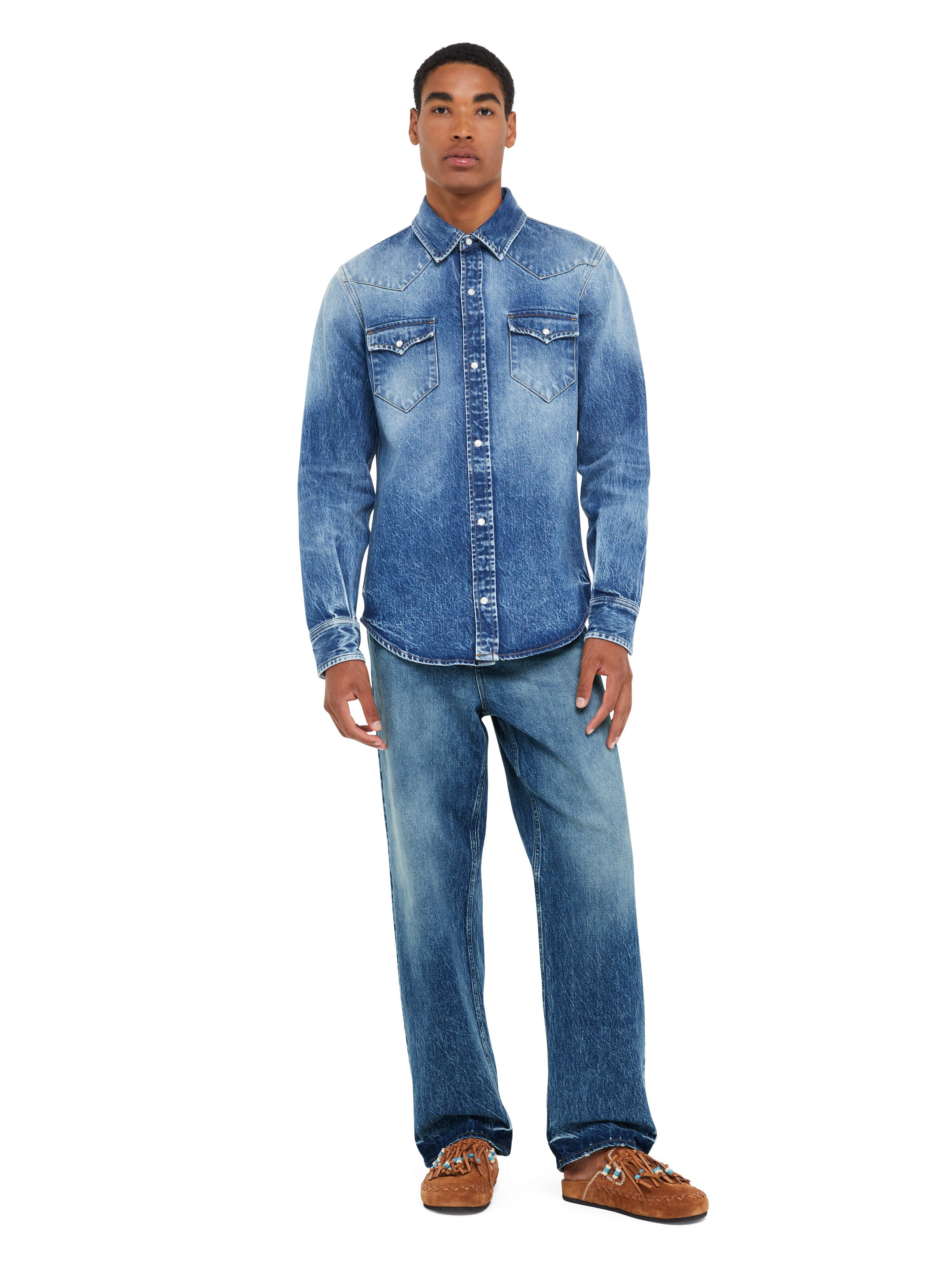 Alanui Medium Wash Denim Pants Medium Wash Blue Denim LMYA013R25DEN001