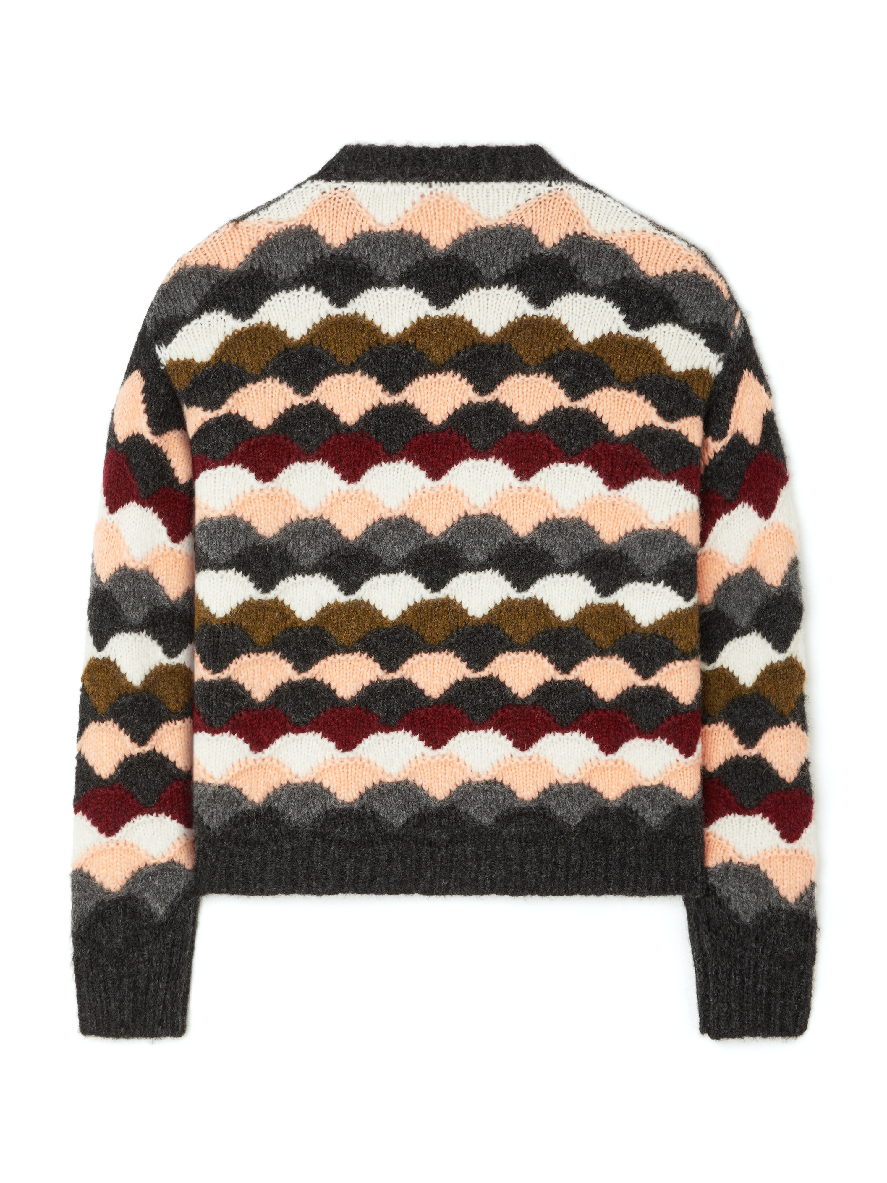 Alanui Shattered Stripes Sweater Olive-Multicolor LWHE07BE25KNI001
