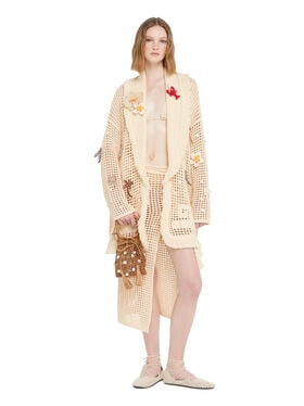 Alanui Where The Waves Begins Cardigan Sand LWHB064R26KNI013