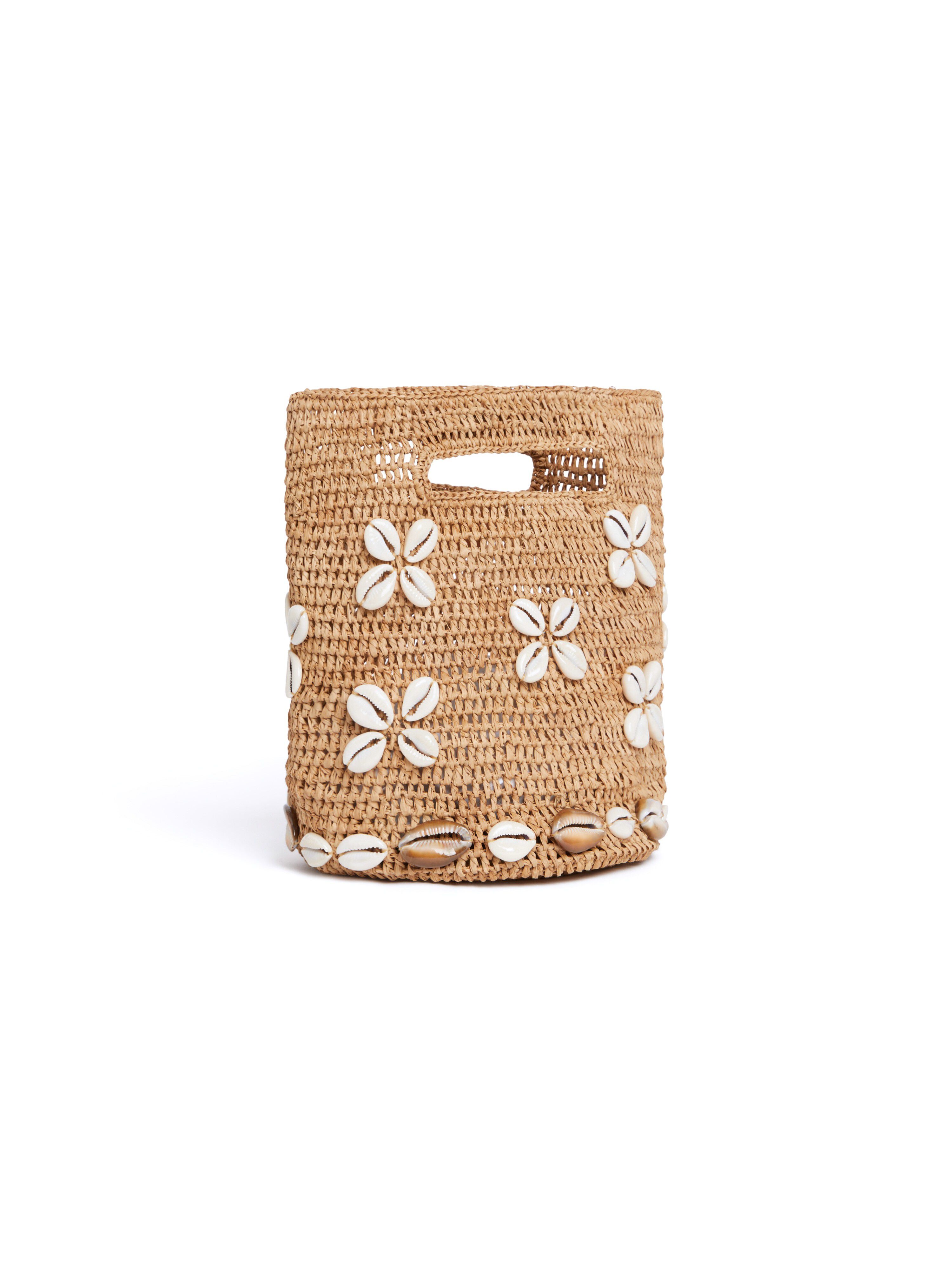 Alanui Ocean Dream Mini Bucket Bag Natural LWMY004R25MAT001