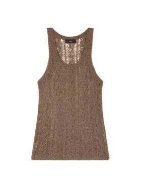 Alanui Desert Drift Tank Top Dark Dust LWHT005E25KNI001
