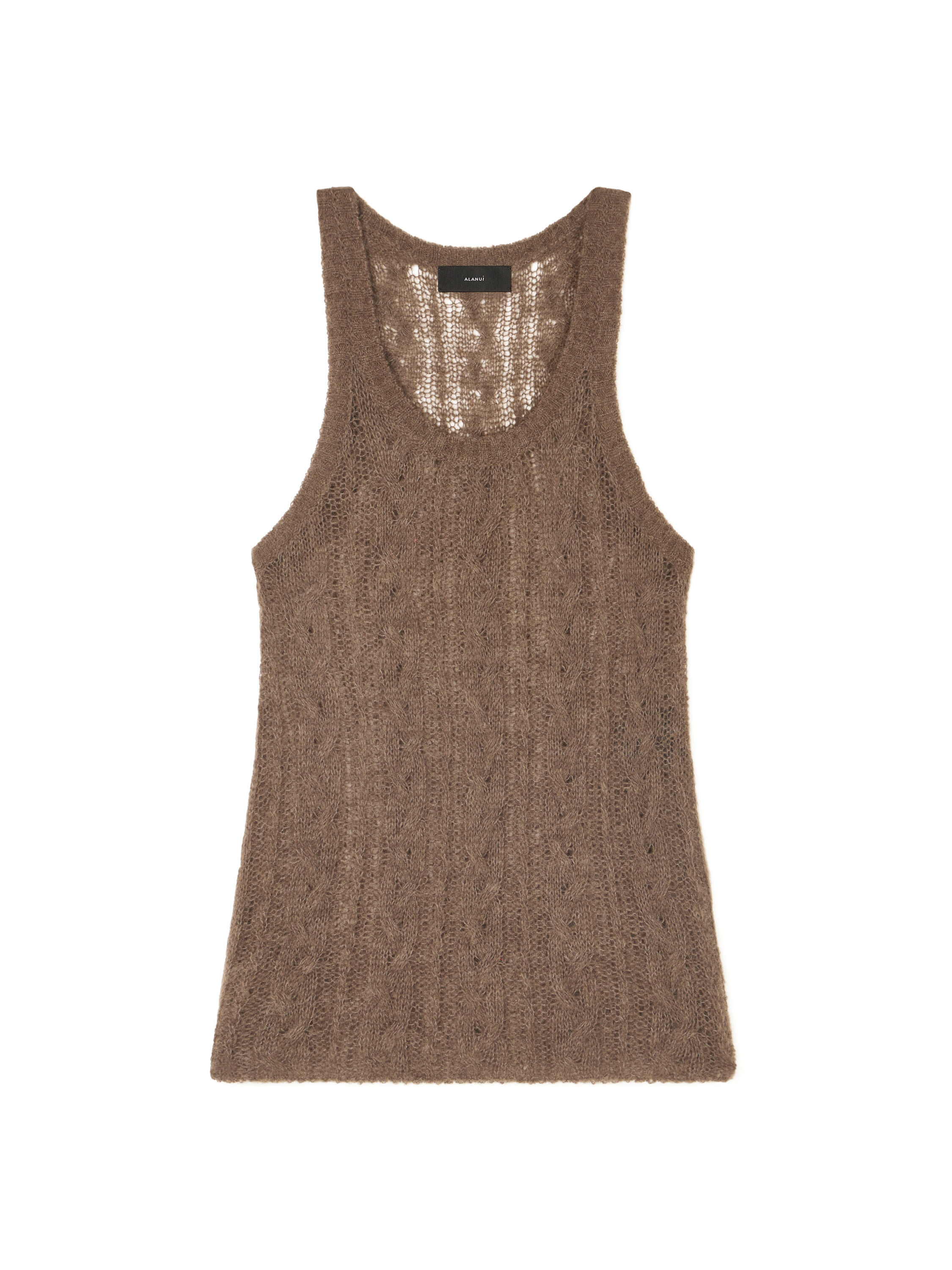 Alanui Desert Drift Tank Top Dark Dust LWHT005E25KNI001