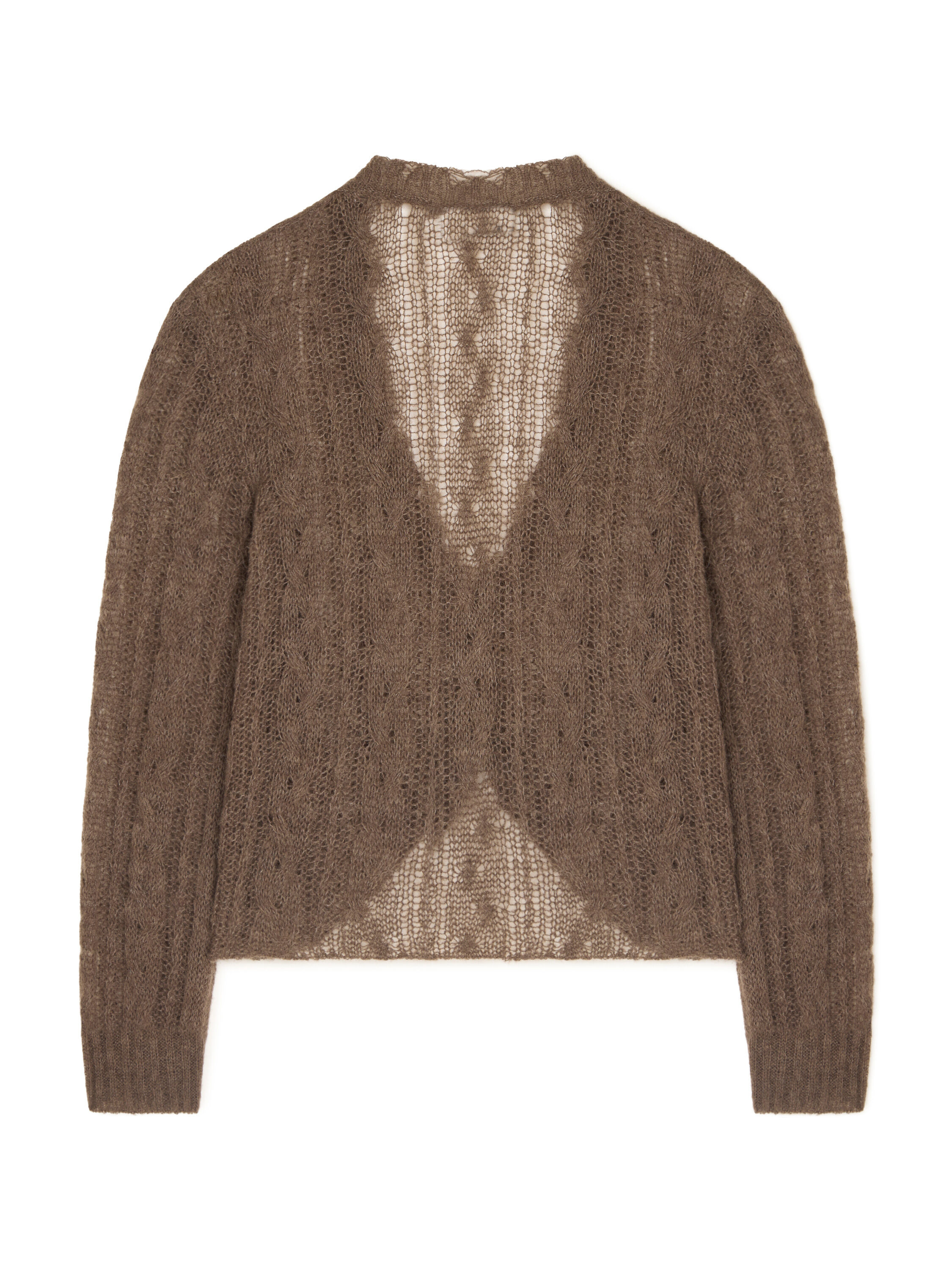 Alanui Desert Drift V Neck Dark Dust LWHD001E25KNI001