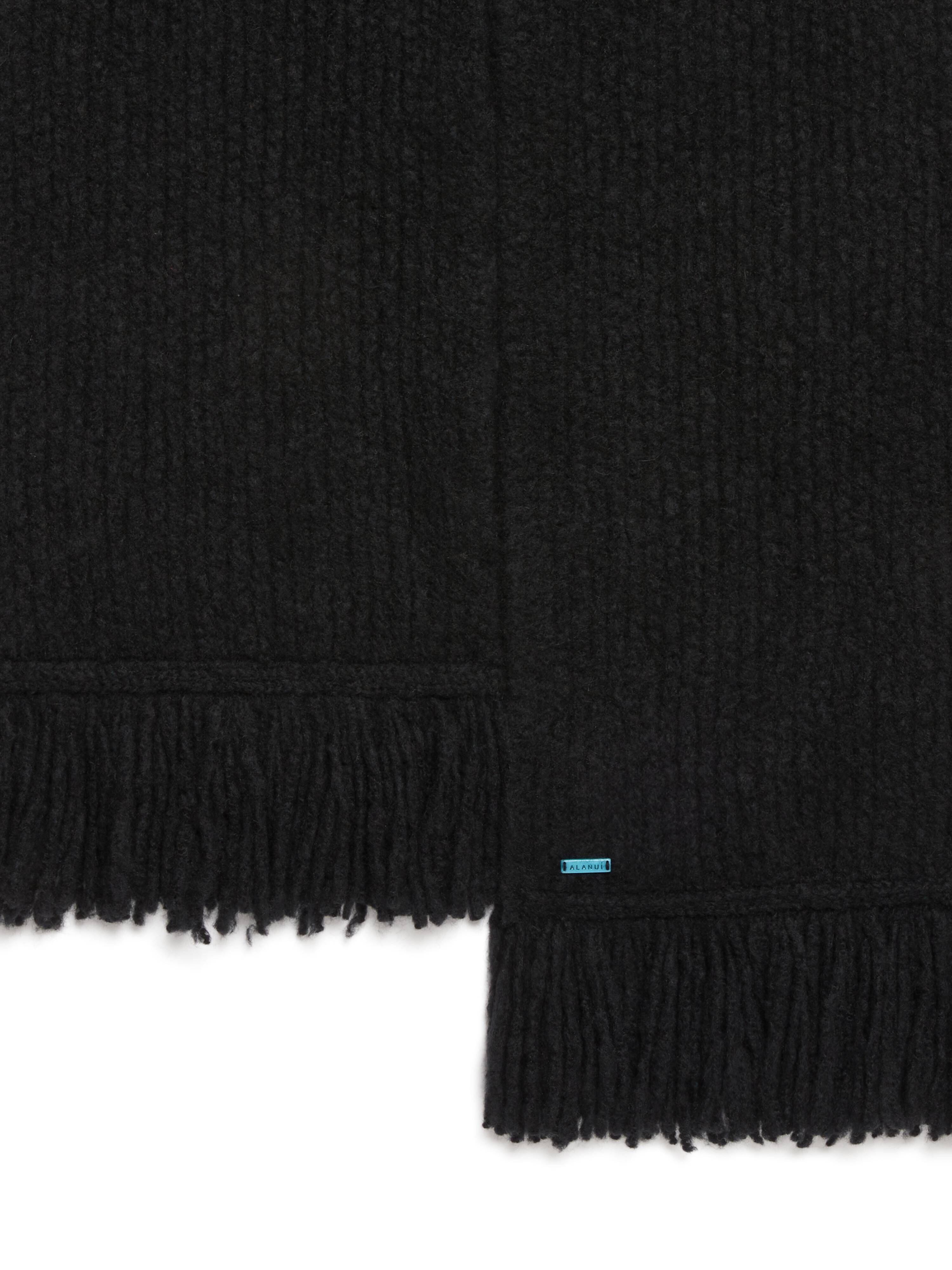 Alanui "A"Finest Scarf Black LMMA005F23KNI001