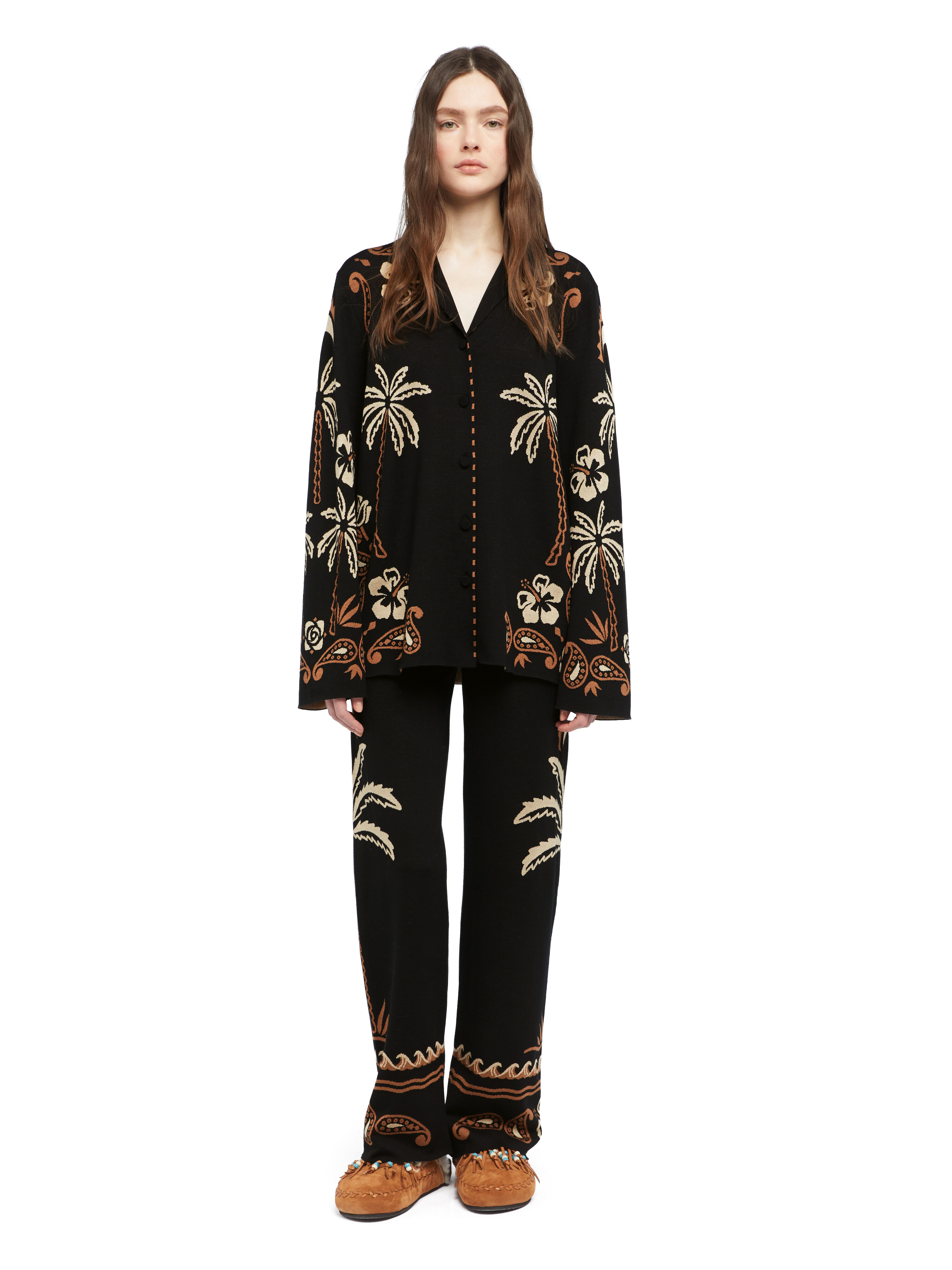 Alanui Glimpse Of Eden Shirt Black-Dakar LWHY001E25KNI002