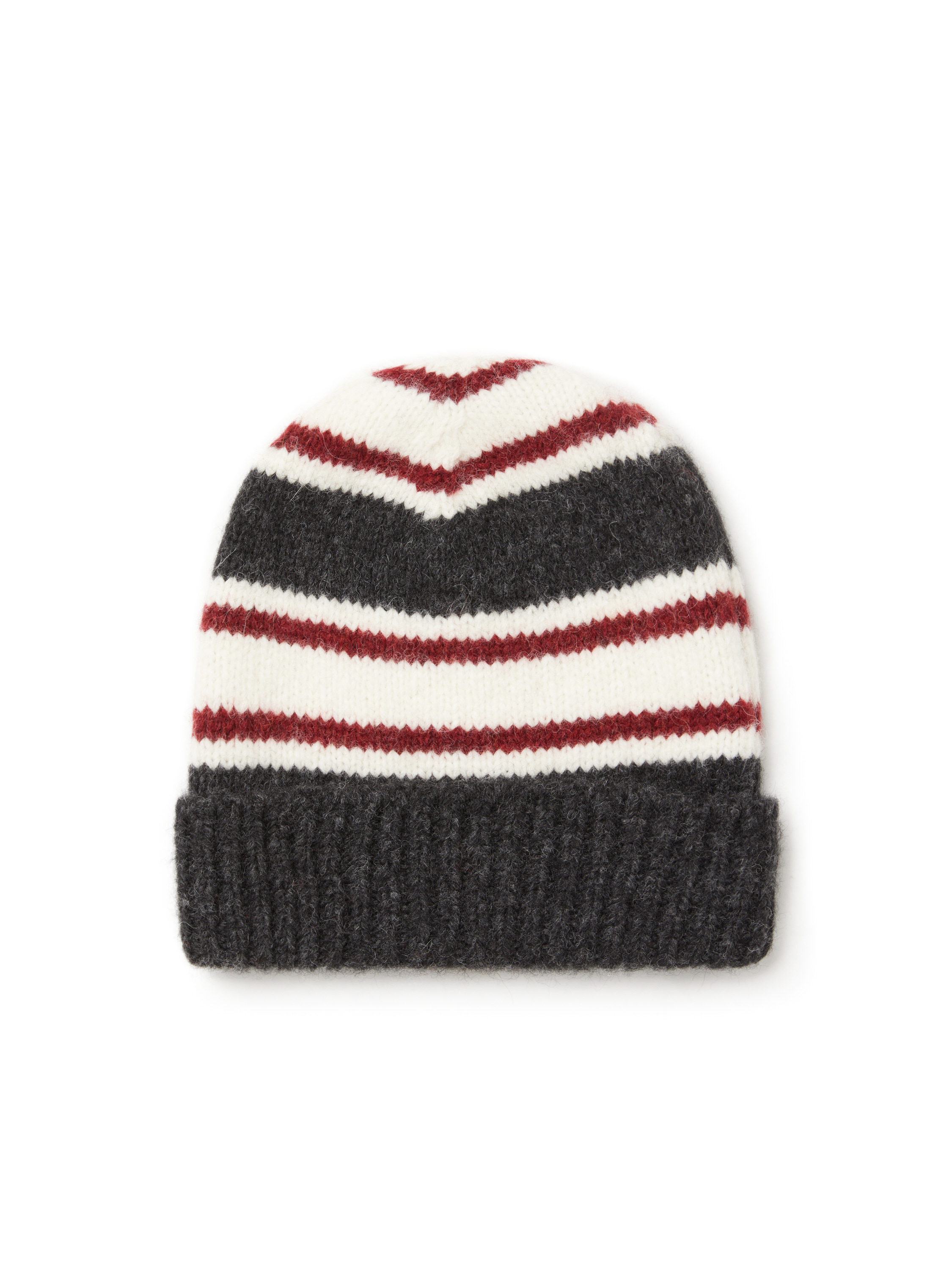 【LABROS】Stripe Short Beanie  韓国 R5116 4color [VARZAR] 正規品 Square Label Stripe Crochet Beanie